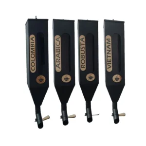 سیلو قهوه مکعبی دیواری مشکی