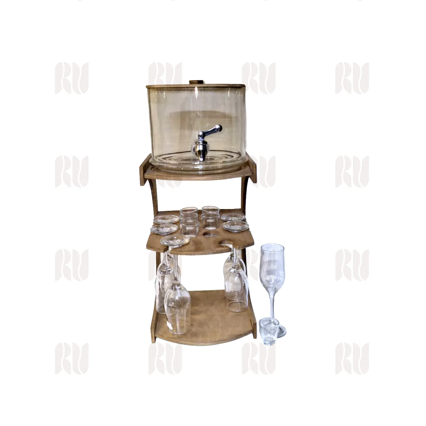 کلمن بار اریکا با پایه چوبی